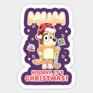 MOM BRINGS A CHRISTMAS GIFT Sticker